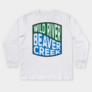 Beaver Creek Wild River wave Kids Long Sleeve T-Shirt